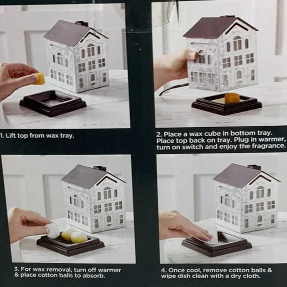 Farmhouse Barn Wax Warmer Full Size Metal Lights Up - Picture 7 of 13